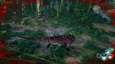 The Isle ESP terminology: player, dinosaur, and world overlays gameplay screenshot
